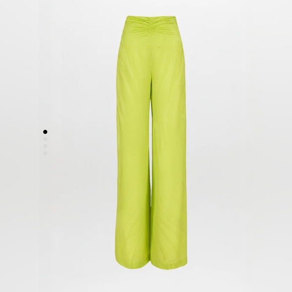 💚💛 NWT Silvia Tcherassi Casey VerdeLime Pants - Picture 1 of 11